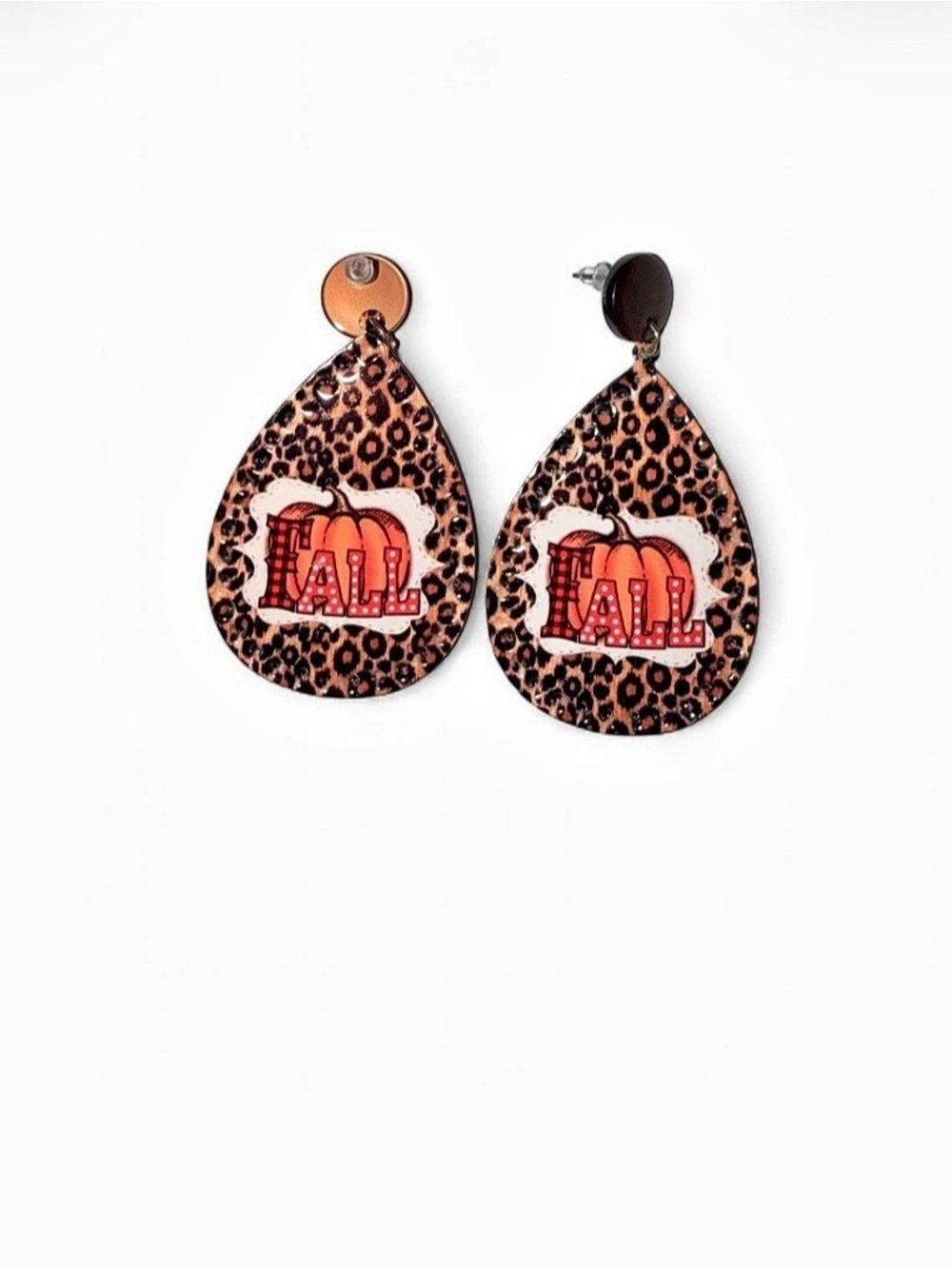 FALL Leopard Print Statement Earrings